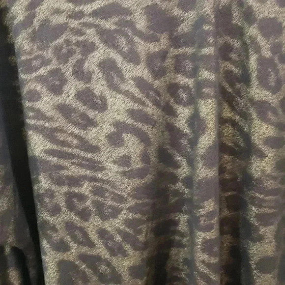 Carson Kressley Animal Print Cold Shoulder Blouse - Picture 3 of 8